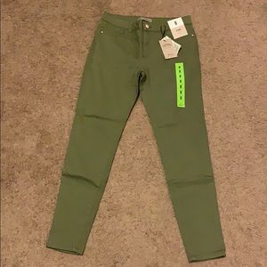 Denim Co Army Green Skinny Jeans